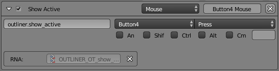 blender mouse button